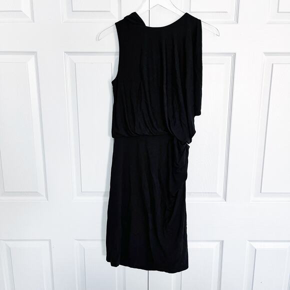 David Meister Black Drapey Bodycon Dress - Picture 9 of 10